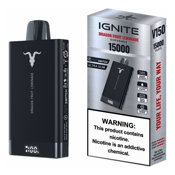 VAPER IGNITE V150 15000 DRAGON LEMONADE