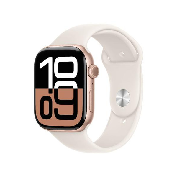 APPLE WATCH S10 46MM MWWT3LW/A GPS ROSE GOLD SPORT BAND S/M