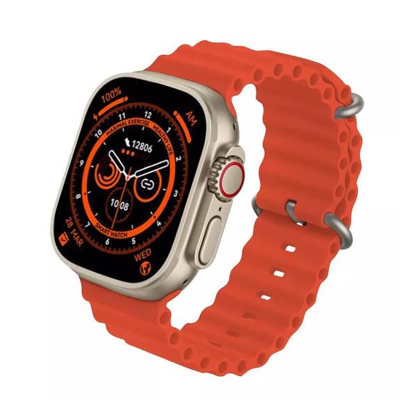 RELOJ SMARTWATCH BLULORY ULTRA PRO ORANGE